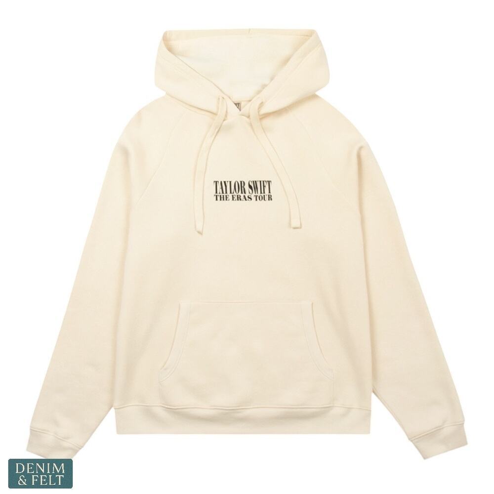Taylor Swift The Eras Tour Beige Hoodie Medium Official Concert Merch NEW!! - Picture 3 of 14
